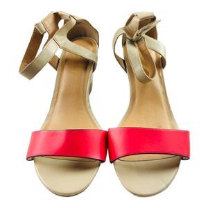Lane Bryant Women's sz 12W peep toe wedge sandal